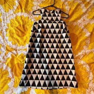 ASOS Dress Mod Geometric 60’s Retro Dance Shift Gogo A-line Size US 6